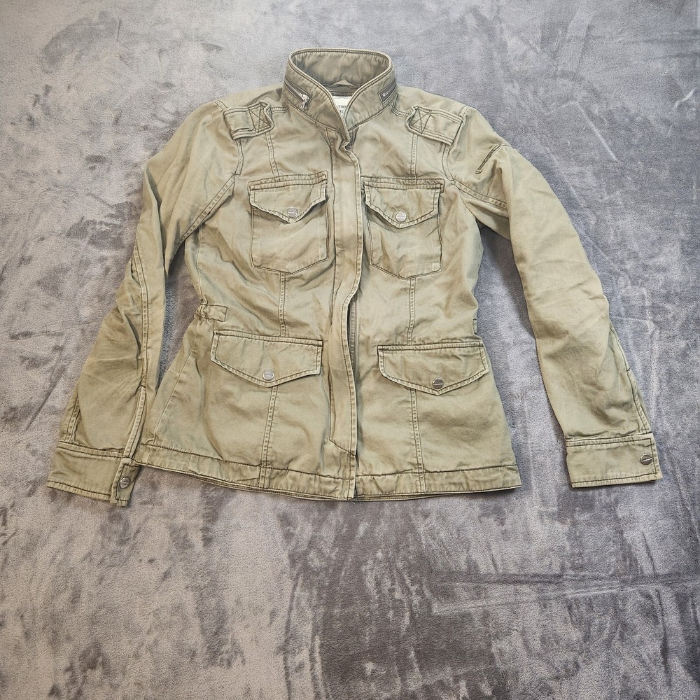 Abercrombie Fitch Jacket Womens Large Green Utility Outerwear Field Y2K VTG